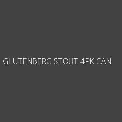 Product GLUTENBERG STOUT 4PK CAN