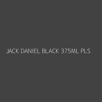 Product JACK DANIEL BLACK 375ML PLS