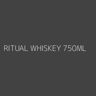 Product RITUAL WHISKEY 750ML