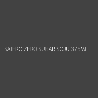 Product SAIERO ZERO SUGAR SOJU 375ML