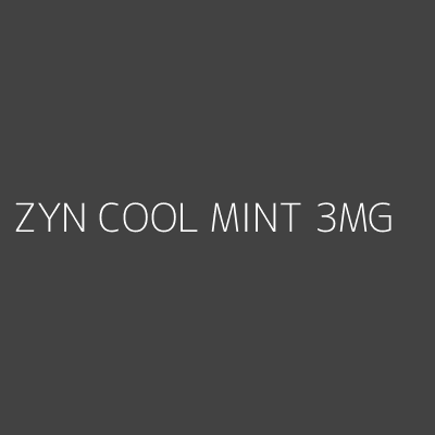 Product ZYN COOL MINT 3MG