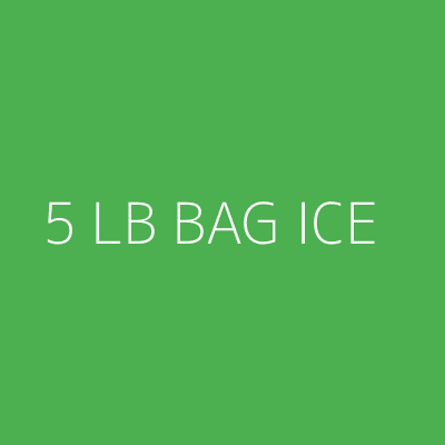 Product 5 LB BAG ICE