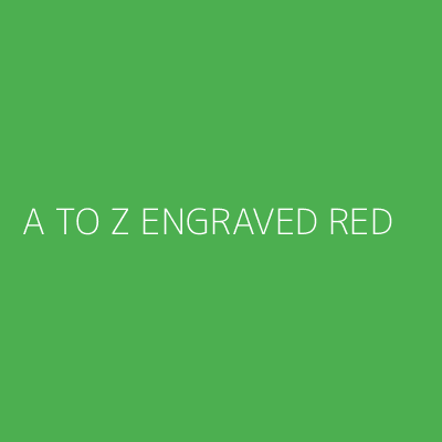 Product A TO Z ENGRAVED RED