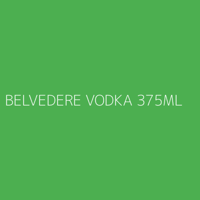 Product BELVEDERE VODKA 375ML