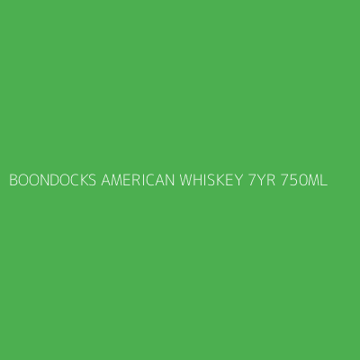 Product BOONDOCKS AMERICAN WHISKEY 7YR 750ML