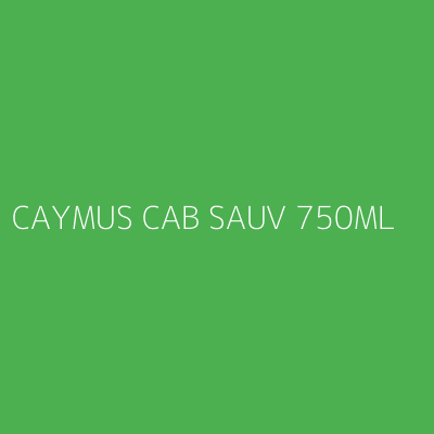 Product CAYMUS CAB SAUV 750ML