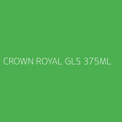 Product CROWN ROYAL GLS 375ML