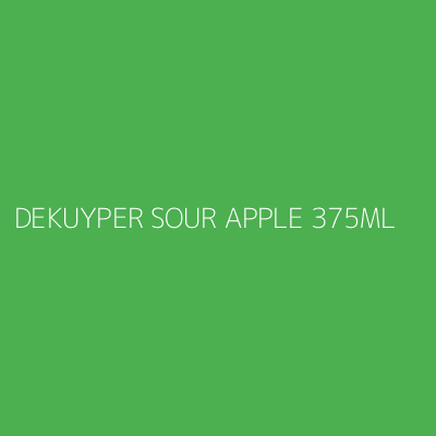 Product DEKUYPER SOUR APPLE 375ML