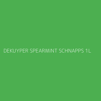Product DEKUYPER SPEARMINT SCHNAPPS 1L