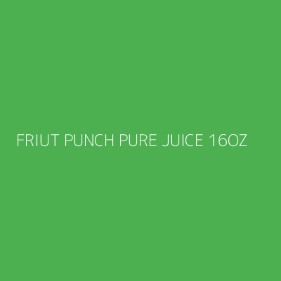 Product FRIUT PUNCH PURE JUICE 16OZ