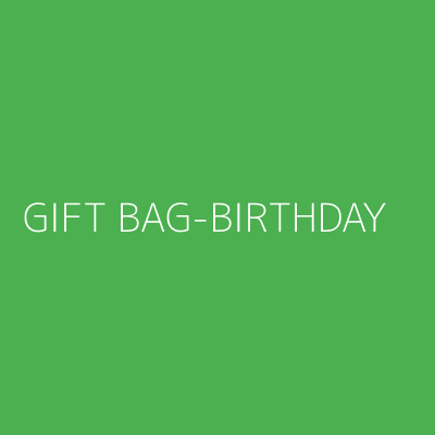 Product GIFT BAG-BIRTHDAY