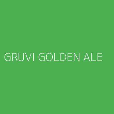 Product GRUVI GOLDEN ALE