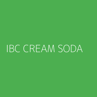 Product IBC CREAM SODA 