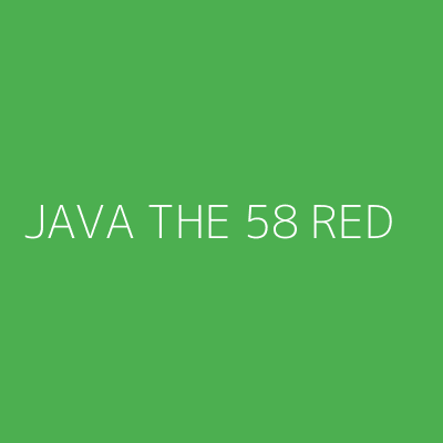 Product JAVA THE 58 RED