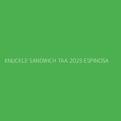 Product KNUCKLE SANDWICH TAA 2025 ESPINOSA