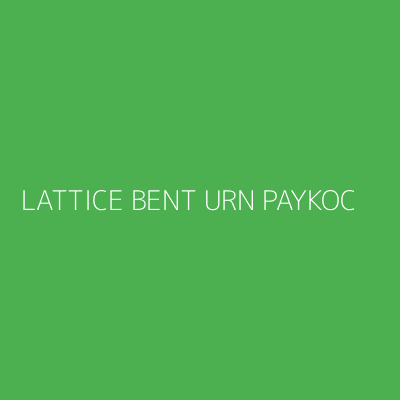 Product LATTICE BENT URN PAYKOC