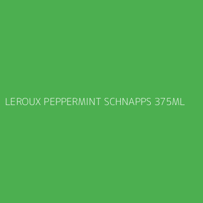 Product LEROUX PEPPERMINT SCHNAPPS 375ML
