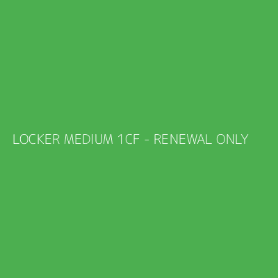 Product LOCKER MEDIUM 1CF - RENEWAL ONLY
