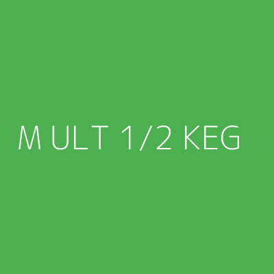 Product M ULT 1/2 KEG