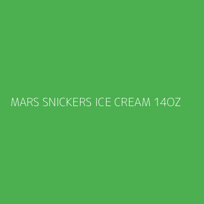 Product MARS SNICKERS ICE CREAM 14OZ