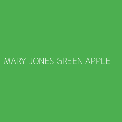 Product MARY JONES GREEN APPLE