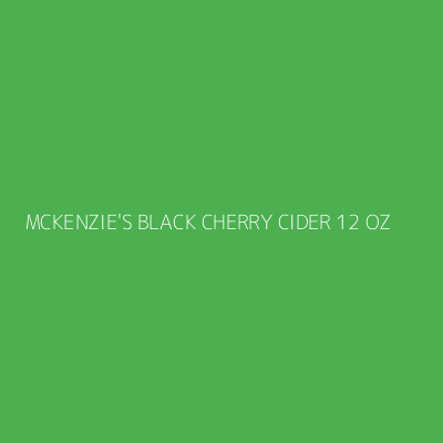 Product MCKENZIE'S BLACK CHERRY CIDER 12 OZ