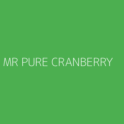 Product MR PURE CRANBERRY
