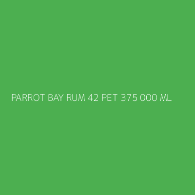 Product PARROT BAY RUM 42 PET 375 000 ML