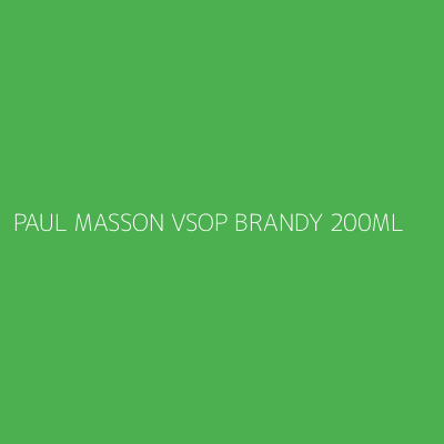 Product PAUL MASSON VSOP BRANDY 200ML