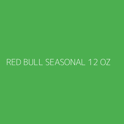 Product RED BULL SEASONAL 12 OZ