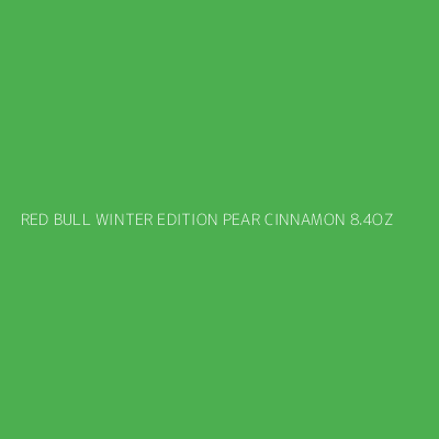 Product RED BULL WINTER EDITION PEAR CINNAMON 8.4OZ