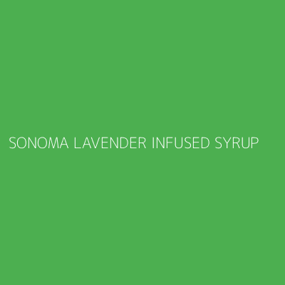 Product SONOMA LAVENDER INFUSED SYRUP