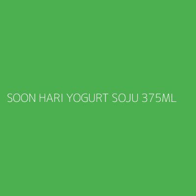Product SOON HARI YOGURT SOJU 375ML