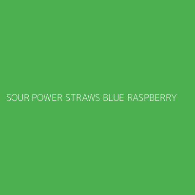 Product SOUR POWER STRAWS BLUE RASPBERRY