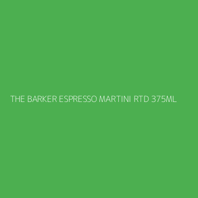 Product THE BARKER ESPRESSO MARTINI RTD 375ML