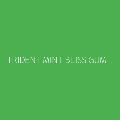Product TRIDENT MINT BLISS GUM
