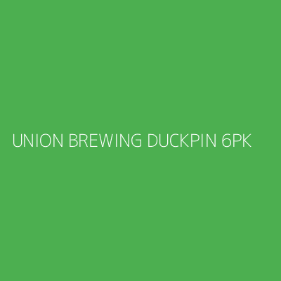 Product UNION BREWING DUCKPIN 6PK