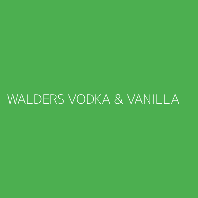 Product WALDERS VODKA & VANILLA