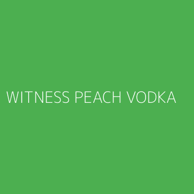 Product WITNESS PEACH VODKA