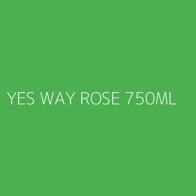 Product YES WAY ROSE 750ML