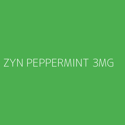 Product ZYN PEPPERMINT 3MG
