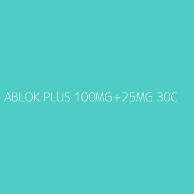 ABLOK PLUS 100MG+25MG 30CP