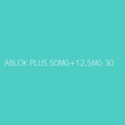 ABLOK PLUS 50MG+12,5MG 30CP