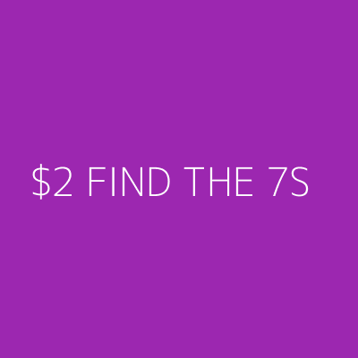 Product $2 FIND THE 7S
