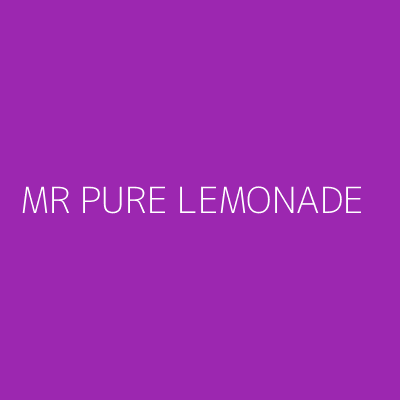 Product  MR PURE LEMONADE