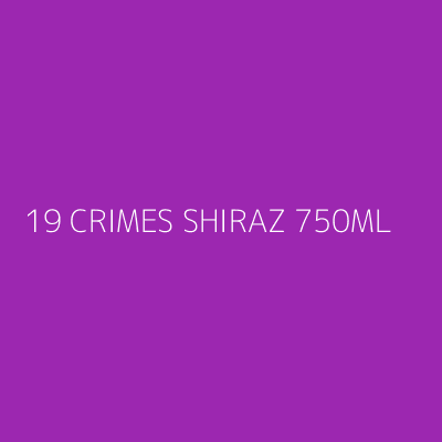 Product 19 CRIMES SHIRAZ 750ML