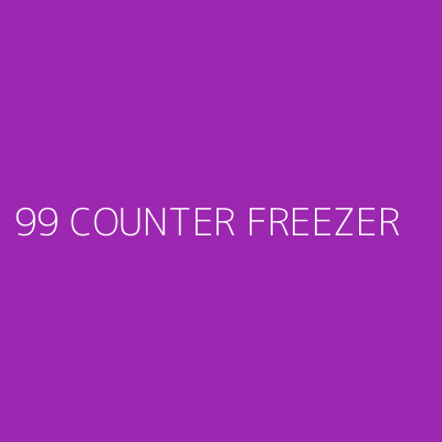 Product 99 COUNTER FREEZER