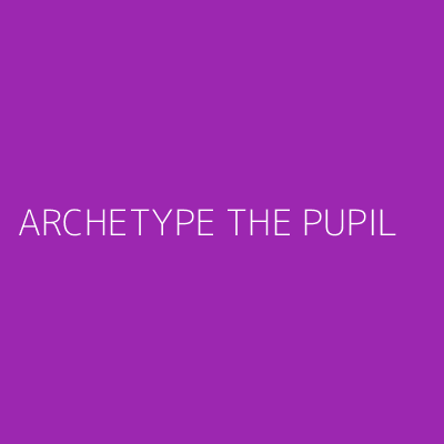 Product ARCHETYPE THE PUPIL