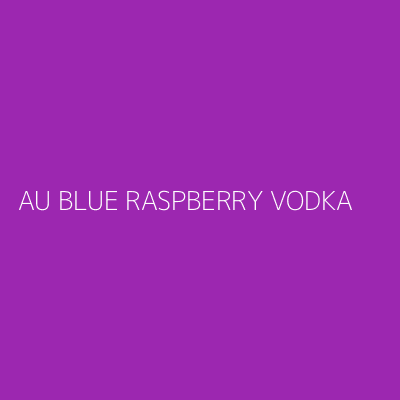 Product AU BLUE RASPBERRY VODKA 