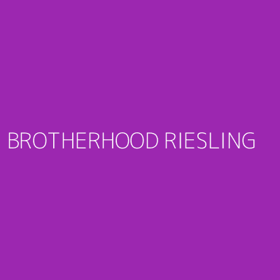 Product BROTHERHOOD RIESLING